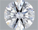 Lab Grown Diamond 1.07 Carats, Round with Ideal Cut, D Color, VS1 Clarity and Certified by IGI