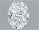 Natural Diamond 0.40 Carats, Oval with  Cut, D Color, IF Clarity and Certified by GIA