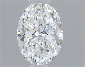 Picture of Natural Diamond 0.40 Carats, Oval with  Cut, D Color, IF Clarity and Certified by GIA