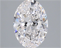 Natural Diamond 1.55 Carats, Oval with  Cut, F Color, IF Clarity and Certified by GIA