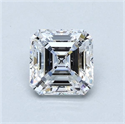 Natural Diamond 1.51 Carats, Asscher with  Cut, E Color, VS1 Clarity and Certified by GIA