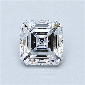 Picture of Natural Diamond 1.51 Carats, Asscher with  Cut, E Color, VS1 Clarity and Certified by GIA