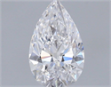 Diamante Natural 0.64 quilates, De pera , Color D, claridad SI1 y certificado GIA