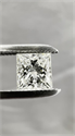 Natural Diamond 0.63 Carats, Princess with  Cut, I Color, VVS1 Clarity and Certified by GIA
