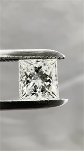 Picture of Natural Diamond 0.63 Carats, Princess with  Cut, I Color, VVS1 Clarity and Certified by GIA