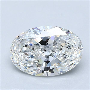 Picture of Natural Diamond 2.00 Carats, Oval with  Cut, G Color, VS1 Clarity and Certified by GIA