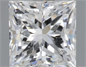 Natural Diamond 1.54 Carats, Princess with  Cut, F Color, VVS1 Clarity and Certified by GIA