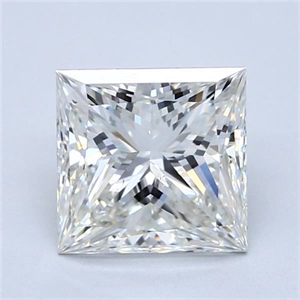 Picture of Natural Diamond 2.01 Carats, Princess with  Cut, I Color, SI1 Clarity and Certified by GIA
