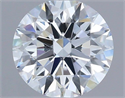 Lab Grown Diamond 1.02 Carats, Round with Ideal Cut, D Color, VVS1 Clarity and Certified by IGI