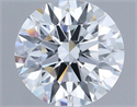 Lab Grown Diamond 1.03 Carats, Round with Ideal Cut, D Color, VVS1 Clarity and Certified by IGI