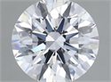 Lab Grown Diamond 1.37 Carats, Round with Ideal Cut, D Color, VS2 Clarity and Certified by IGI