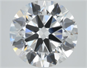 Lab Grown Diamond 1.09 Carats, Round with Ideal Cut, E Color, VVS2 Clarity and Certified by IGI