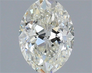 Foto Diamante Natural 0.50 quilates, Ovalado , Color J, claridad SI1 y certificado GIA de