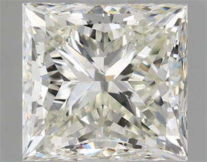 Picture of Natural Diamond 2.50 Carats, Princess with  Cut, J Color, VS1 Clarity and Certified by IGI