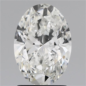 Foto Diamante Natural 1.87 quilates, Ovalado , Color H, claridad VVS2 y certificado GIA de