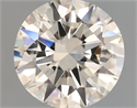Natural Diamond 1.00 Carats, Round with Excellent Cut, I Color, VVS2 Clarity and Certified by IGI