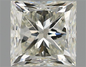 Picture of Natural Diamond 0.90 Carats, Princess with  Cut, J Color, VVS2 Clarity and Certified by IGI