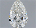 Diamante Natural 0.53 quilates, De pera , Color H, claridad VVS2 y certificado IGI