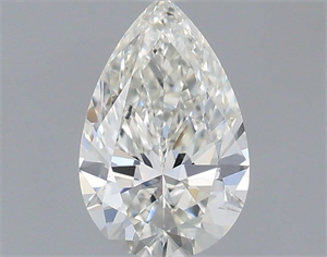 Picture of Natural Diamond 0.51 Carats, Pear with  Cut, H Color, VVS2 Clarity and Certified by IGI