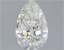 Natural Diamond 0.51 Carats, Pear with  Cut, H Color, VVS2 Clarity and Certified by IGI