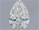 Diamante Natural 0.53 quilates, De pera , Color F, claridad VVS1 y certificado IGI