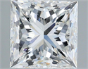 Natural Diamond 3.06 Carats, Princess with  Cut, G Color, VVS2 Clarity and Certified by GIA
