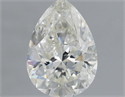 Natural Diamond 1.00 Carats, Pear with  Cut, H Color, I1 Clarity and Certified by IGI