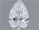 Diamante Natural 0.50 quilates, De pera , Color D, claridad SI1 y certificado GIA