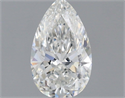 Diamante Natural 0.63 quilates, De pera , Color G, claridad VS2 y certificado GIA