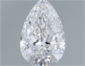 Diamante Natural 0.52 quilates, De pera , Color D, claridad VS1 y certificado GIA