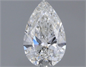 Diamante Natural 0.51 quilates, De pera , Color F, claridad VS2 y certificado GIA