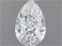 Diamante Natural 0.51 quilates, De pera , Color F, claridad SI1 y certificado GIA