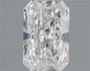 Picture of Natural Diamond 0.40 Carats, Radiant with  Cut, E Color, VS2 Clarity and Certified by GIA