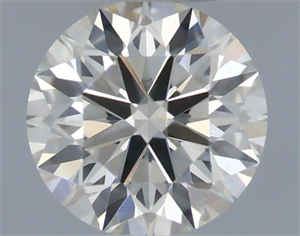 Picture of Natural Diamond 0.42 Carats, Round with Excellent Cut, J Color, VS2 Clarity and Certified by IGI