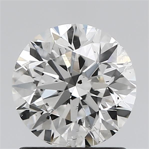 Picture of Natural Diamond 1.01 Carats, Round with Excellent Cut, F Color, I1 Clarity and Certified by GIA
