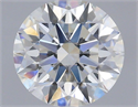 Lab Grown Diamond 0.84 Carats, Round with Ideal Cut, F Color, VVS2 Clarity and Certified by IGI