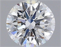 Lab Grown Diamond 1.01 Carats, Round with Excellent Cut, D Color, VVS2 Clarity and Certified by IGI