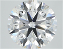 Lab Grown Diamond 1.01 Carats, Round with Ideal Cut, E Color, VS1 Clarity and Certified by IGI