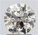 Diamante Natural 1.31 quilates, Redondo , Color J, claridad SI2 y certificado HRD