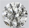 Diamante Natural 1.40 quilates, Redondo , Color J, claridad SI2 y certificado HRD