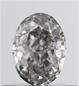 Natural Diamond 0.46 Carats, Oval with  Cut, K Color, SI2 Clarity and Certified by IGI