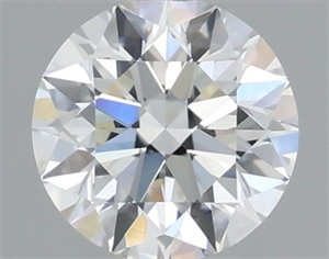 Picture of Natural Diamond 0.50 Carats, Round with Excellent Cut, H Color, VVS2 Clarity and Certified by IGI