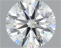 Natural Diamond 0.50 Carats, Round with Excellent Cut, H Color, VVS2 Clarity and Certified by IGI