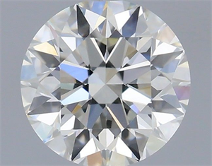 Picture of Natural Diamond 0.51 Carats, Round with Excellent Cut, H Color, VVS2 Clarity and Certified by IGI