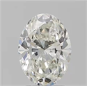 Natural Diamond 2.50 Carats, Oval with  Cut, I Color, SI1 Clarity and Certified by GIA