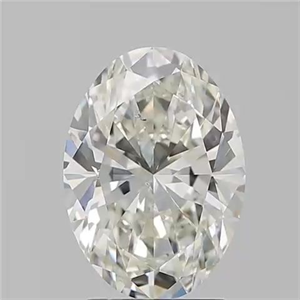 Picture of Natural Diamond 2.50 Carats, Oval with  Cut, I Color, SI1 Clarity and Certified by GIA