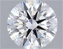 Lab Grown Diamond 1.03 Carats, Round with Ideal Cut, D Color, VVS1 Clarity and Certified by IGI