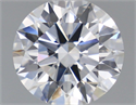 Lab Grown Diamond 1.11 Carats, Round with Ideal Cut, D Color, VVS2 Clarity and Certified by IGI