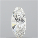 Diamante Natural 0.70 quilates, Ovalado , Color H, claridad SI1 y certificado GIA