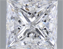 Natural Diamond 0.81 Carats, Princess with  Cut, D Color, SI2 Clarity and Certified by GIA